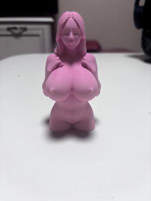 Sexy lady with very big boobs