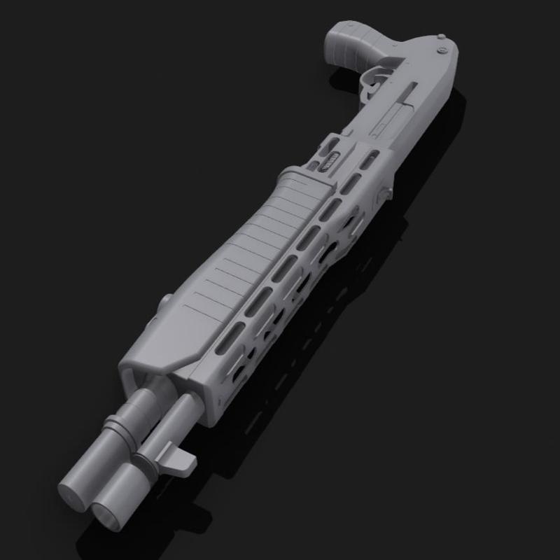 SPAS-12 Shotgun Without Stock ( Prop-Gun ) 1/1 Size