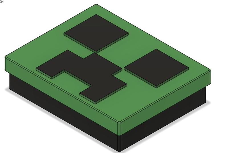 Minecraft Creeper Uno card box