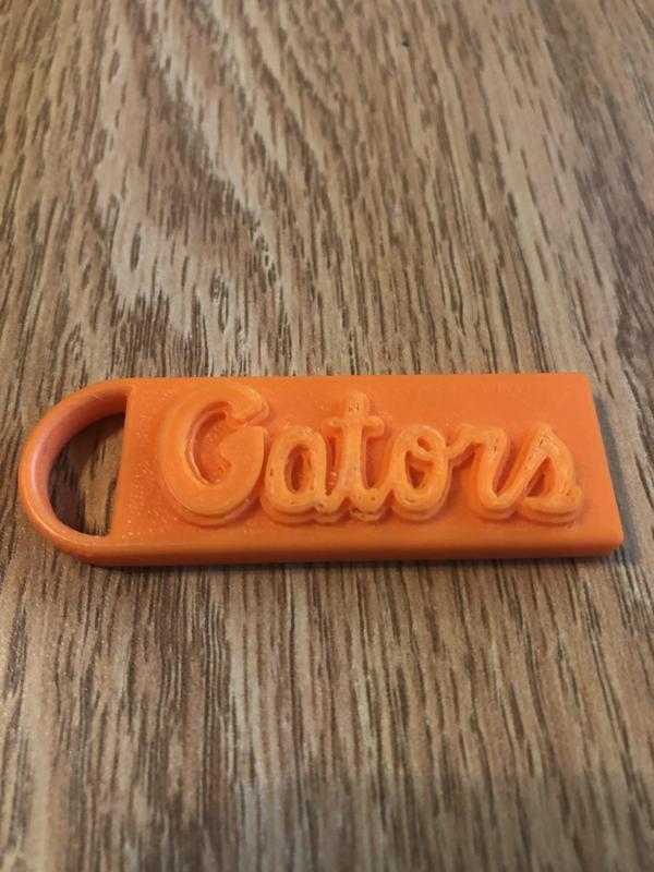 Florida Gators Script Keychain