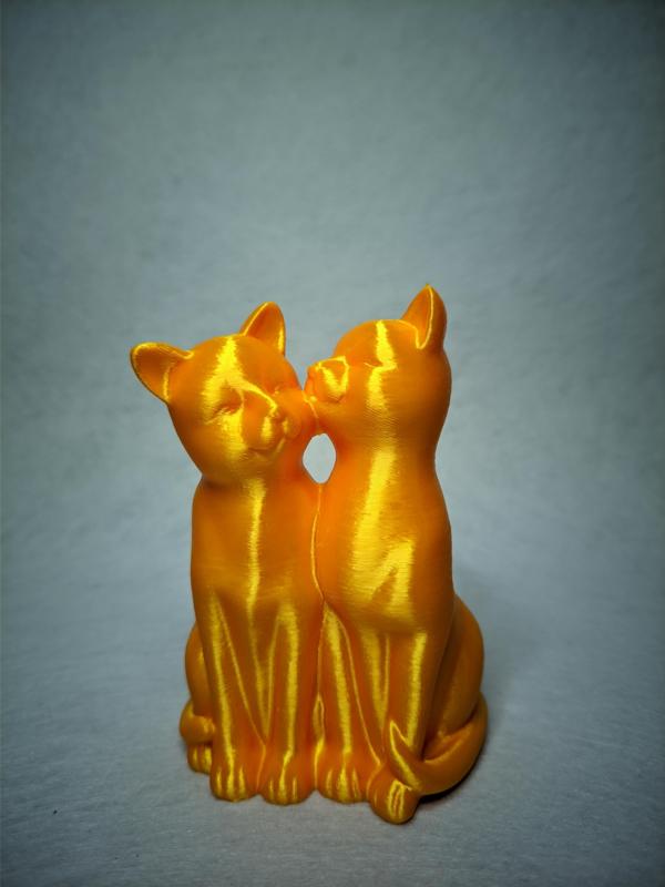 Two Loving Cats smooth 3MF for Bambu Studio