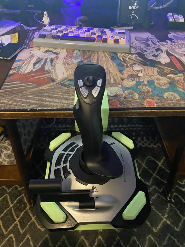 Logitech Extreme 3D Pro Desk mount bracket for Thrustmaster Desk Clamp, Bolt or Zip Tie on