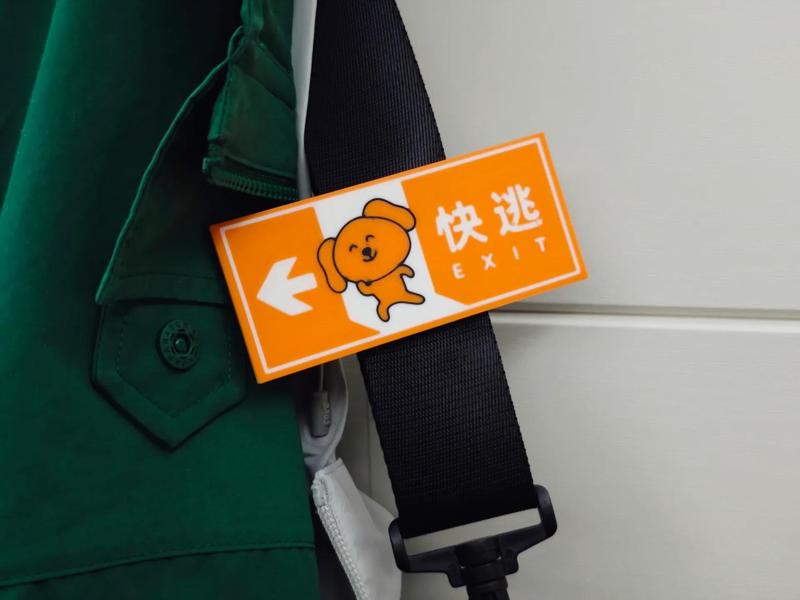 Big Dog Run Away Safety Pin