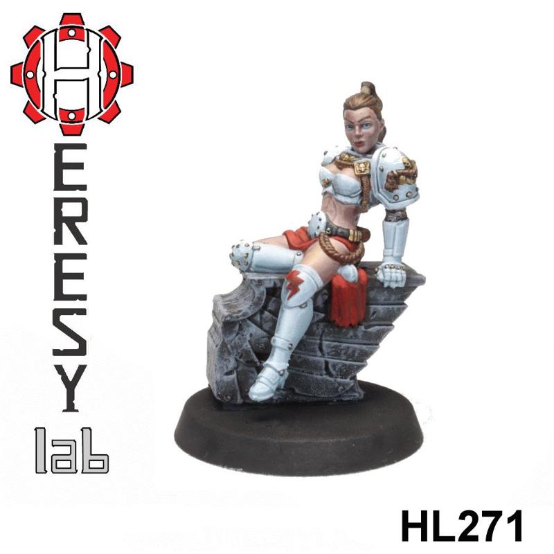 HL271 - Heresylab - SciFi Female PinUp Templar of Iron