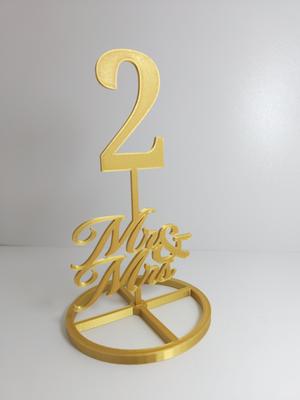WEDING TABLE NUMBERS