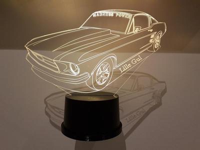 3D LED Lamp Holder Wall Mount