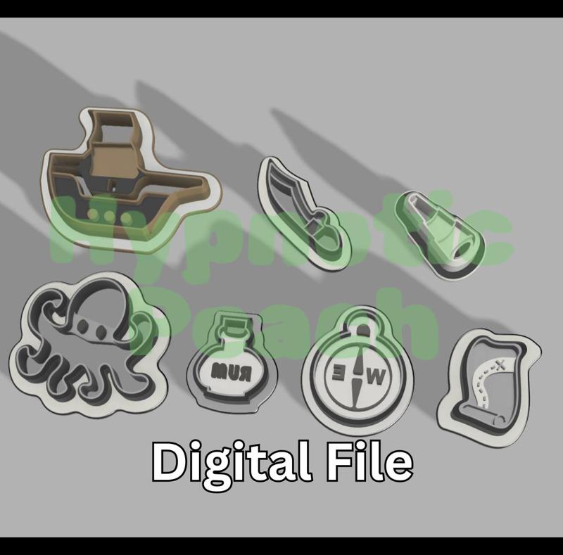 Pirate Polymer Clay Cutter Set