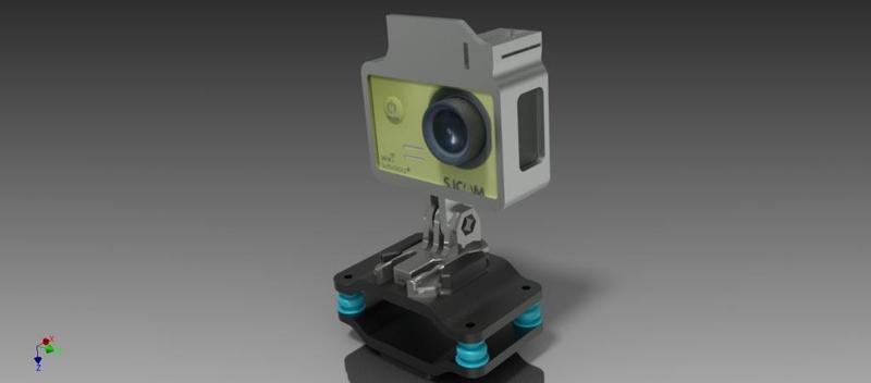 Damping Helmet mount for SJCAM and GoPro