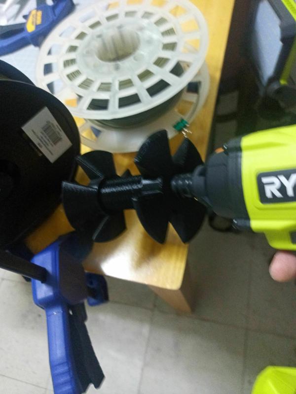 Simple drill spool transfer (screw reinforced)