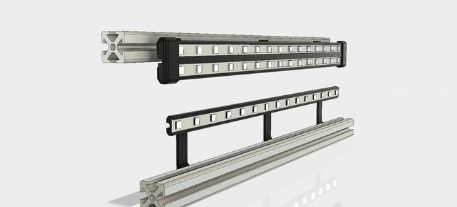 Adjustable LED Strip Backets