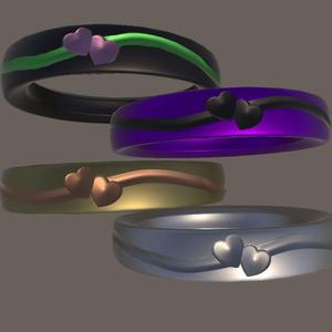 Metallic Heart Bracelet