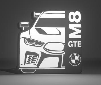 BMW M8 GTE - Lightbox Lampara LED