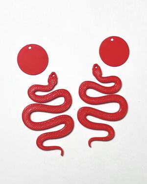 Minimalist Snake Earrings | Trendy, Lightweight, Cute, Dangle, Hypoallergenic Jewelry | Women's Accessories