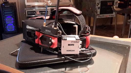 FPV Racer Simulation Goggle Adapter Mount
