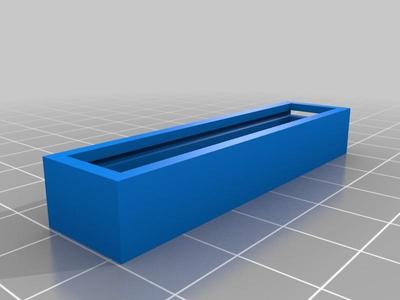 Neopixel bar 1x8 LEDs box and lid for mBot and mClon