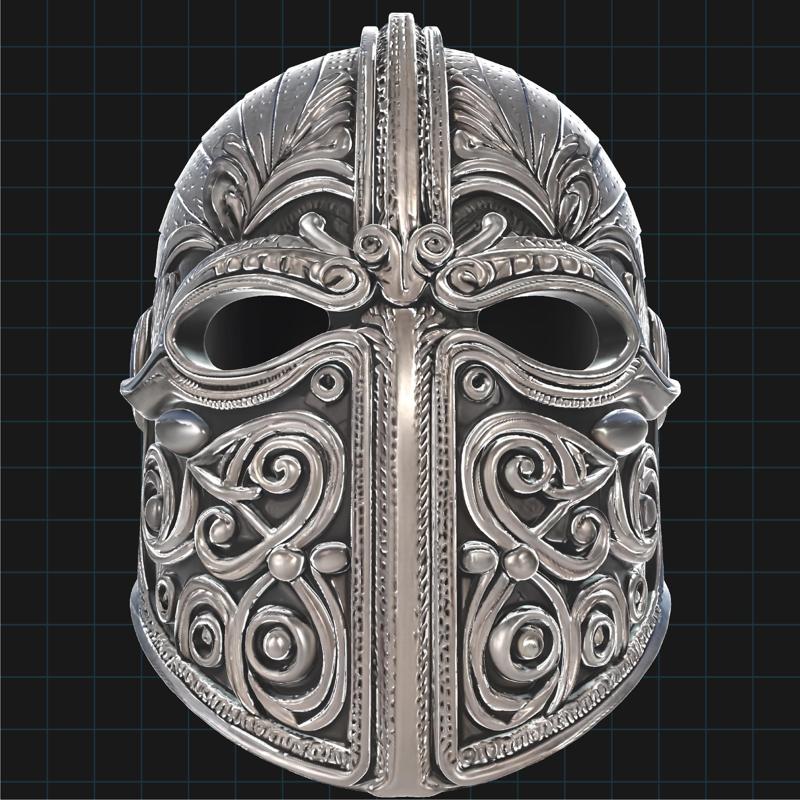 Medieval Fantasy Helmet– Viking Warrior Armor 3D Model