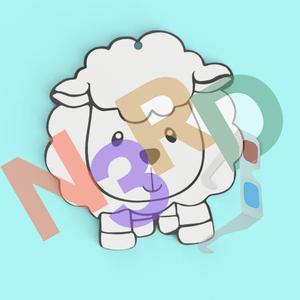 Llavero Oveja/Sheep Keychain