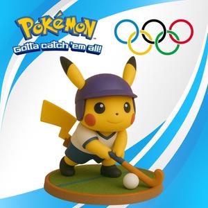Pikachu olympic field hockey
