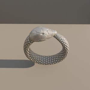 Snake Ring Version 2 different pattern/ Anillo de serpiente Versión 2 Mejorada