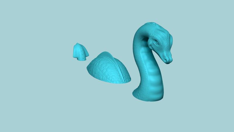 Loch Ness Monster - Creative Decoration - STL Printable