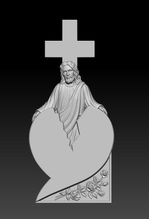 Jesus 3d stl tombstone