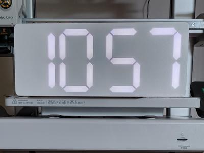 Wled desktop clock