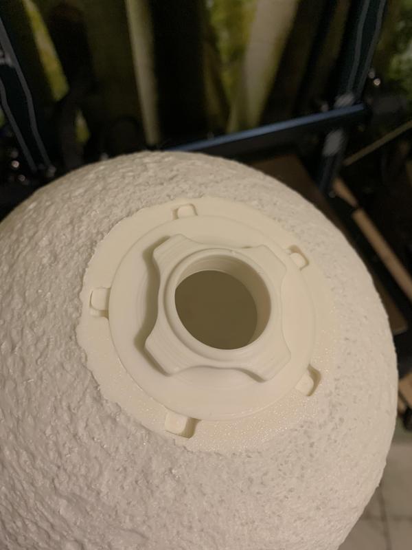 bottom closer for Moon Lamp with knob (from d28 ceiling adapter)