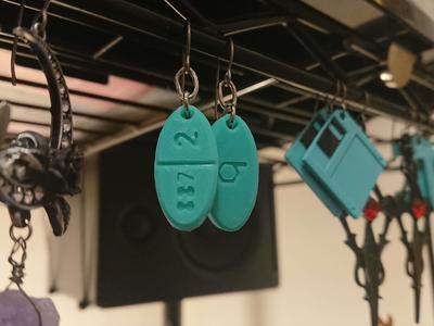 Estradiol 2mg Pill Earrings