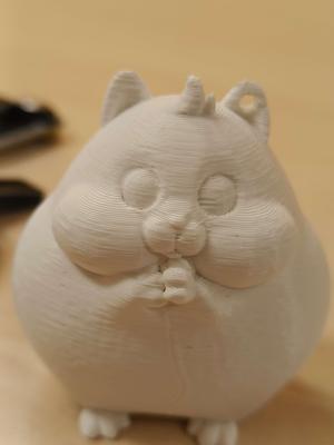 fat hamster keychain