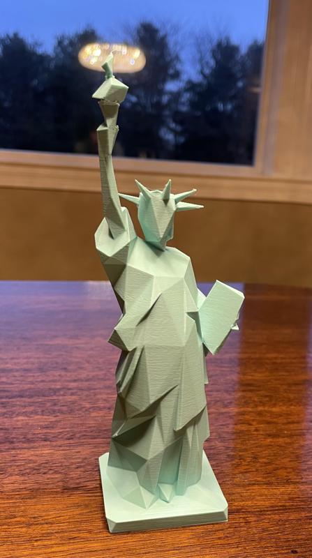 low poly statue of liberty