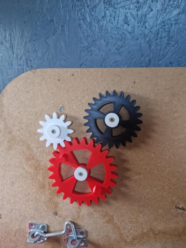 Gears for activity board