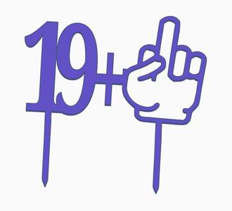 cake topper 19+1