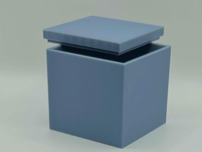 Simple cube box with lid