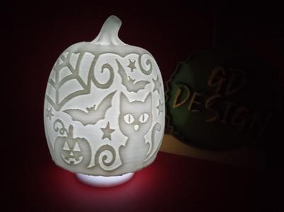 Cat Ver 1 Halloween Pumpkin Lights