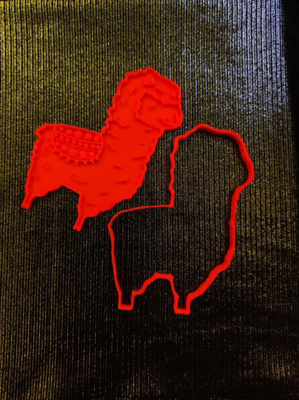 Cookies cutter alpaca