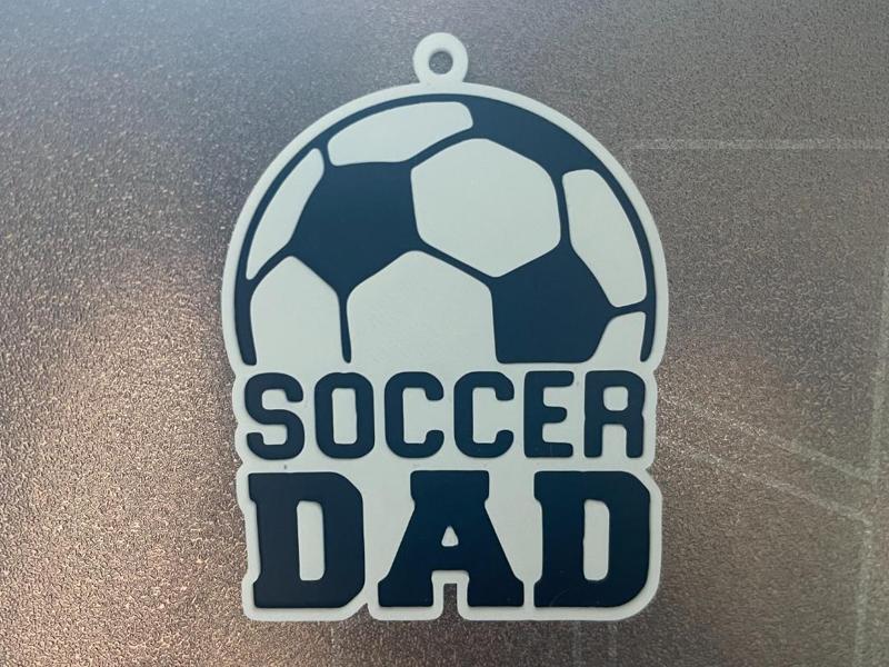 Soccer Dad Keyring 