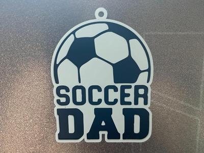 Soccer Dad Keyring 