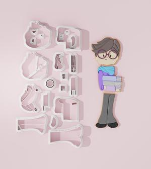 Male Teacher Platter #1 Cookie Cutter