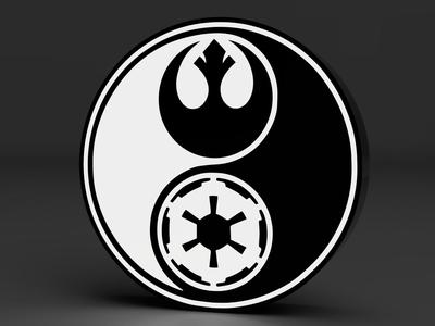 Star Wars Yin Yang LED LightBox (StarWars)