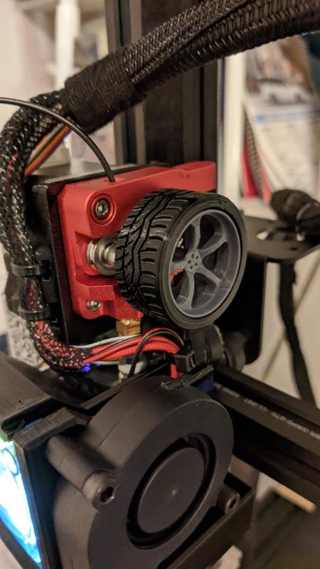 Wheel Extruder Knob w/Tire