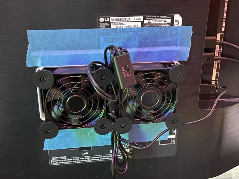 LG CX OLED TV Rear Fan Adapter