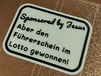 Sponsored by Jesus