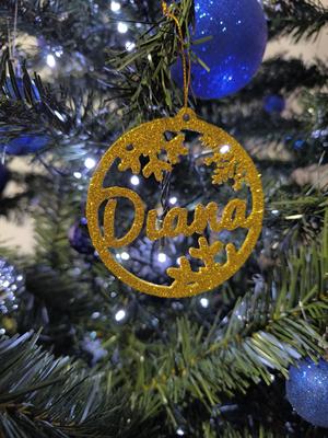 Personalized 3D Christmas Decoration - Template and +100 Names Available