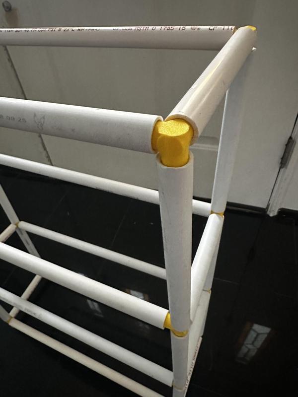 1/2" pipe connectors for project builds including filament rack
