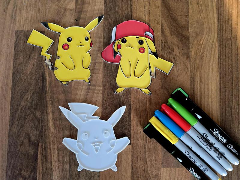 Cute Pikachu Coloring Color Set Crafty Diy Paint