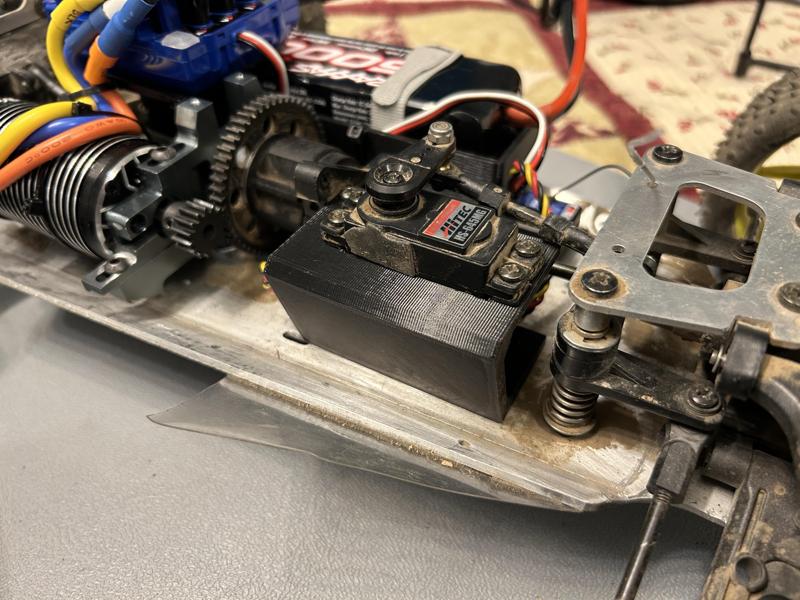 Kyosho Burns steering servo mount