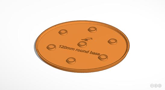 120mm round base (Magnetic)