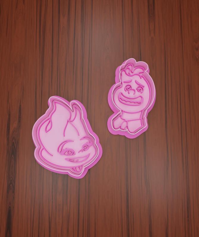 Set Stamps + Elemental Cutter #1 "Ember and Nile".