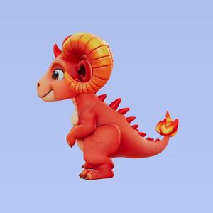 Fire Horn Dinosaur
