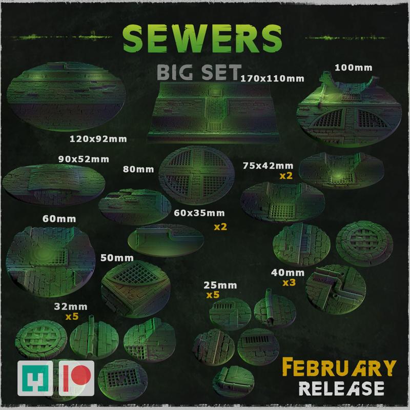 Sewers - Bases & Toppers  (Big Set )